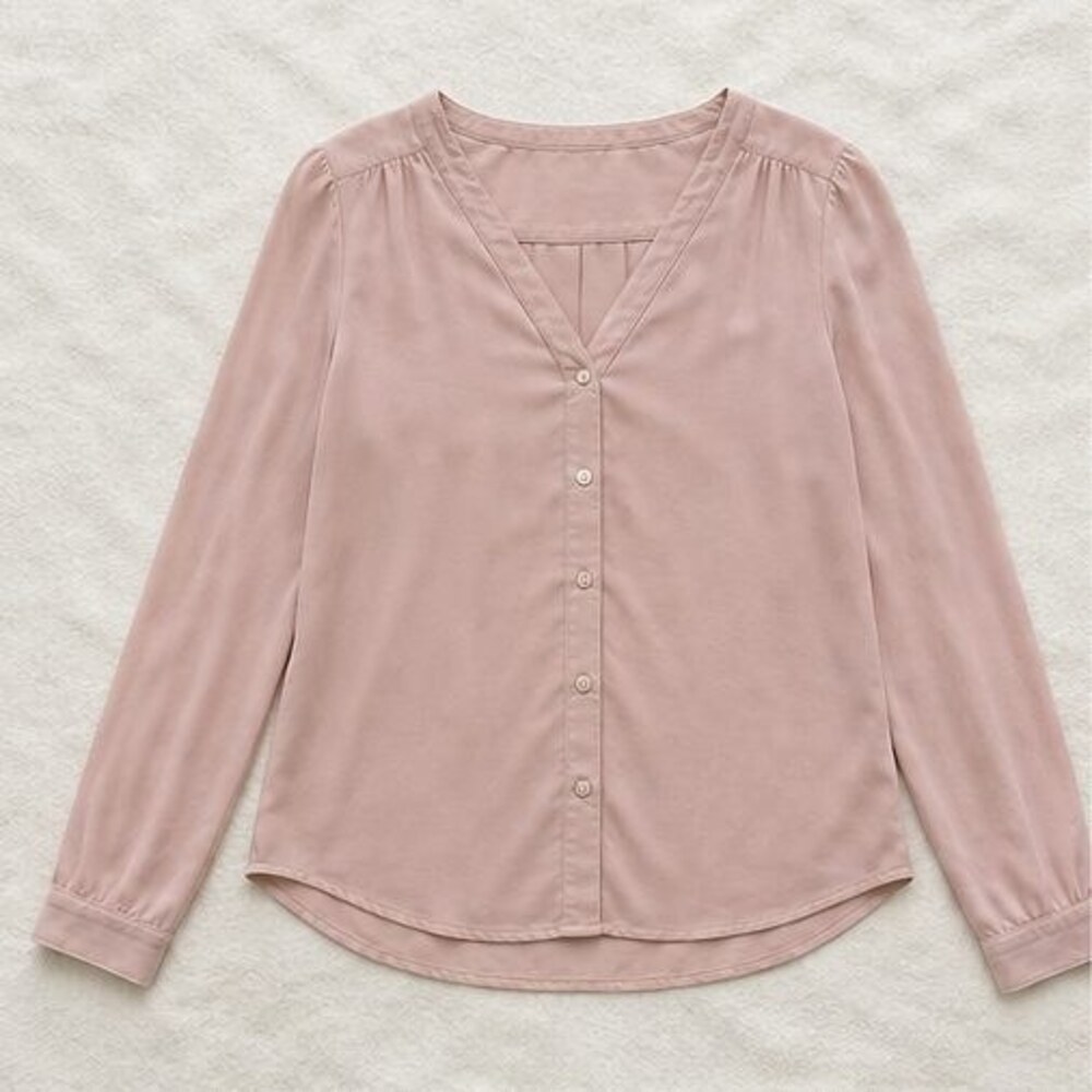 Blush V Neck Top